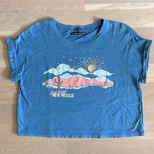 Abercrombie Embroidered Easy Travel Tee / Las Cruces New Mexico